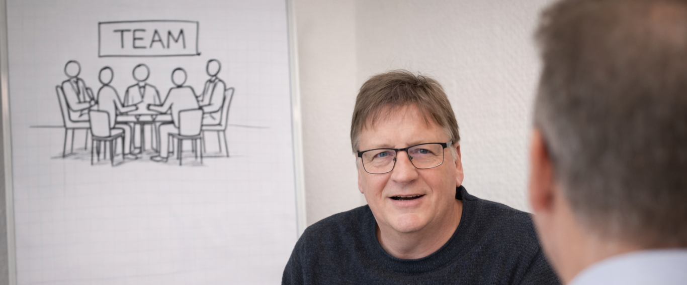 Coach und Klient im Gespräch