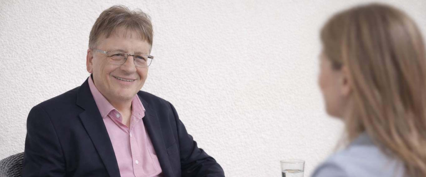 Coach und Klientin im Gespräch